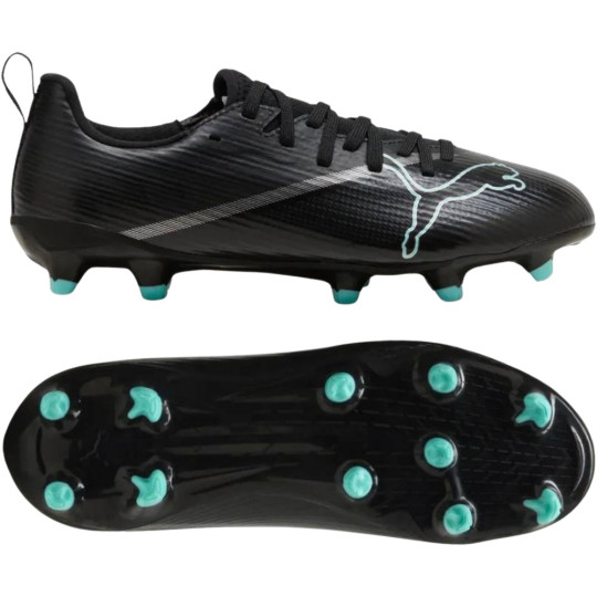 PUMA Ultra Nitro 7 Match Gras / Kunstgras Voetbalschoenen (MG) Kids Zwart Intense Mint