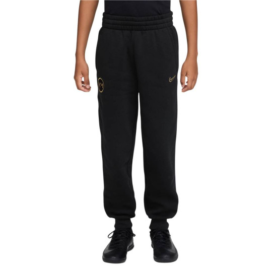 Nike Kylian Mbappé Club Fleece Kids Sweat Pants Black Gold