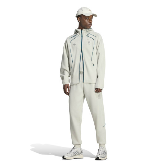 adidas Liverpool Originals Trainingspak Lichtgrijs Blauw Zilver