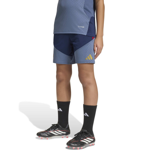 adidas Bayern Munich Training Short 2026-2027 Kids Dark Blue Red Gold