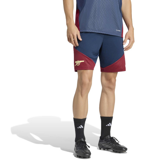 Pantalon d'entraînement européen adidas Arsenal 2026-2027 bleu foncé rouge jaune clair
