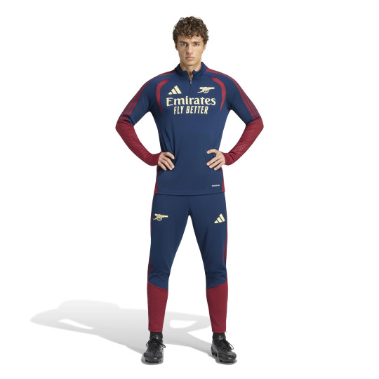 Survêtement européen adidas Arsenal 1/4-Zip 2026-2027 bleu foncé rouge jaune clair