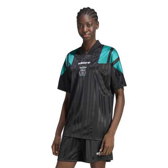 T-Shirt adidas Liverpool EQT noir turquoise blanc