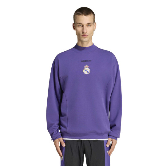 Pull adidas Real Madrid EQT Crew Violet Noir