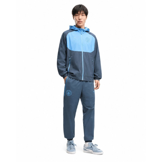 PUMA Manchester City Pumatech Woven Trainingspak 2026-2027 Donkerblauw Blauw