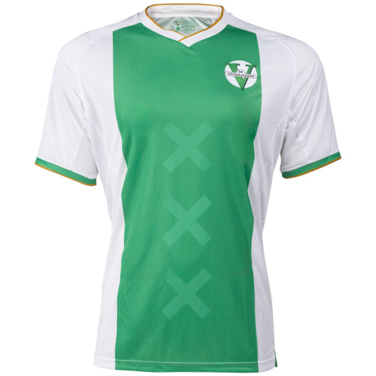 De Volewijckers Wedstrijdshirt Junior Groen Wit