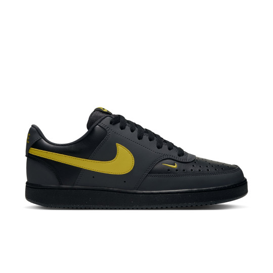 Nike Court Vision Low Sneakers Dark Grey Yellow Black