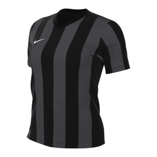 Nike Striped Division V Voetbalshirt Dames Zwart Donkergrijs