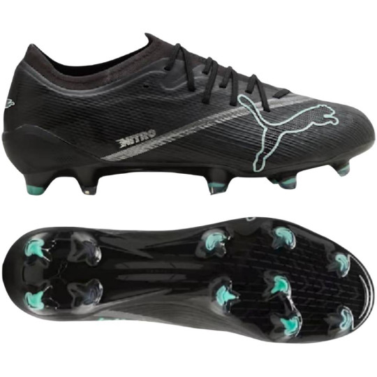 PUMA Ultra Nitro 7 Pro Gras Voetbalschoenen (FG) Zwart Intense Mint