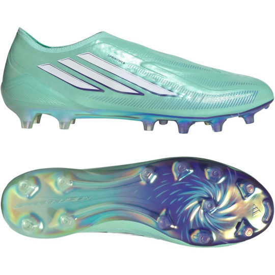 adidas F50 Sparkfusion Elite Veterloze Gras / Kunstgras Voetbalschoenen (MG) Dames Mintgroen Wit Blauw
