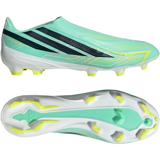 adidas F50 Hyperfast League Veterloze Gras Voetbalschoenen (FG) Mintgroen Zwart Wit