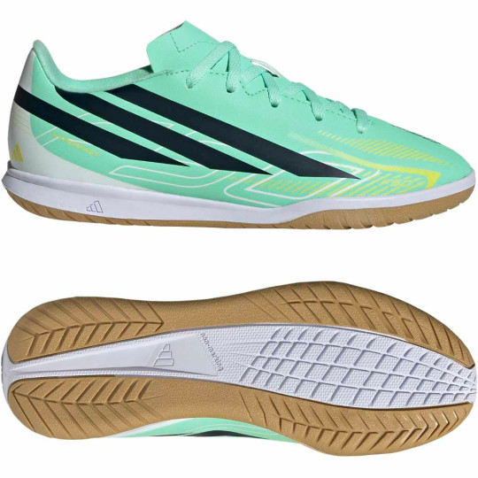 adidas F50 Hyperfast Club Zaalvoetbalschoenen (IN) Kids Mintgroen Zwart Wit