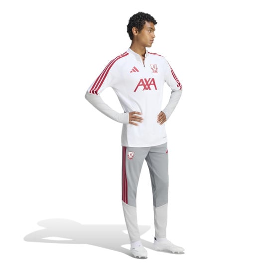 Survêtement européen adidas Liverpool 1/4-Zip 2026-2027 blanc gris rouge