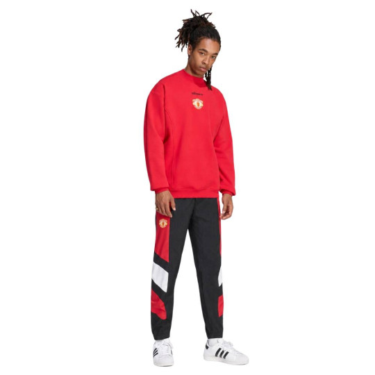 adidas Manchester United EQT Crew Trainingspak Rood Zwart Wit