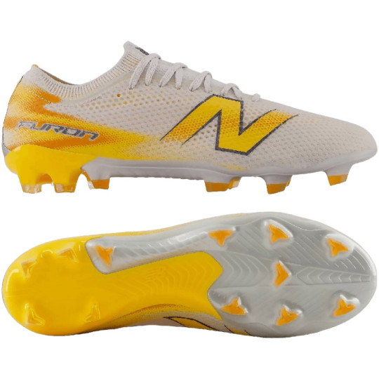 New Balance Furon Pro Gras Voetbalschoenen (FG) Wit Oranje