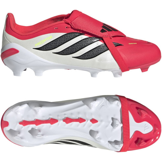 adidas Predator League FT Gras Football Boots (FG) Kids Red White Black