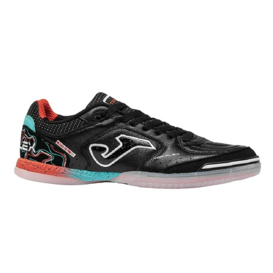 Joma Top Flex Zaalvoetbalschoenen (IN) Zwart Rood Turquoise