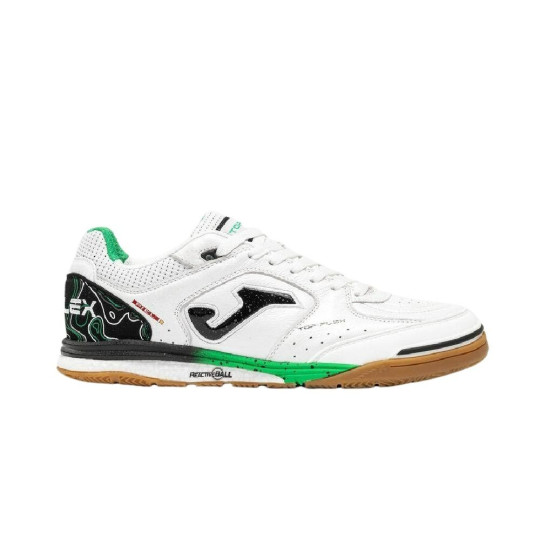 Joma Top Flex Rebound Zaalvoetbalschoenen (IN) Wit Zwart Groen