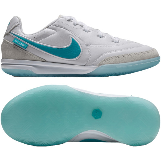 Nike Tiempo Streetgato Kids Street Football Boots White Turquoise