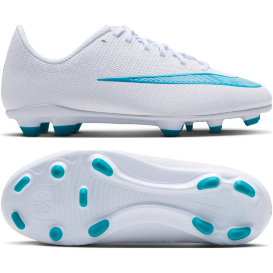 Nike Mercurial Vapor 17 Club Gras / Kunstgras Voetbalschoenen (MG) Kids Wit Turquoise