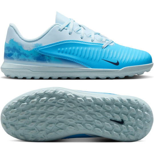 Nike Phantom 6 Low Haaland Club Turf Football Boots (TF) Kids Light Blue Blue Bright Blue