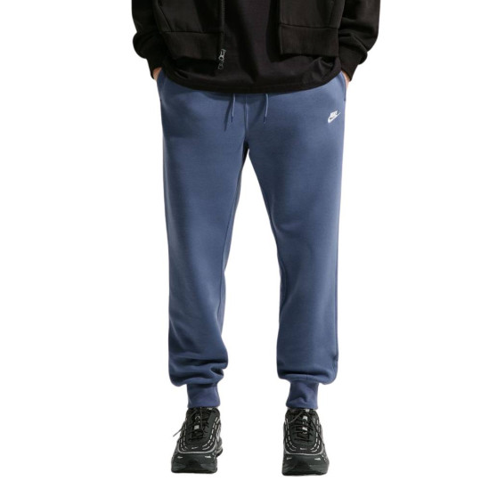 Pantalon de survêtement en polaire Nike Sportswear Club bleu acier blanc