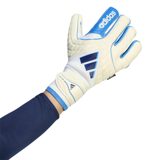 adidas Copa Pro Fingersave Keepershandschoenen Wit Blauw Donkerblauw