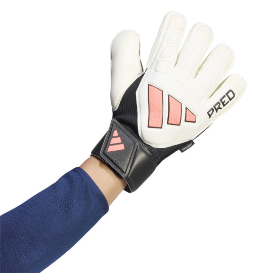 adidas Predator Match Fingersave Keepershandschoenen Wit Zwart Roze