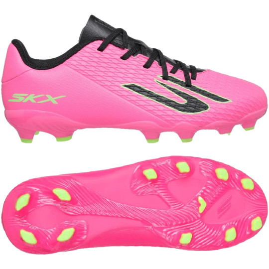 Skechers SKX_2 Gras / Kunstgras Voetbalschoenen (MG) Kids Roze Zwart
