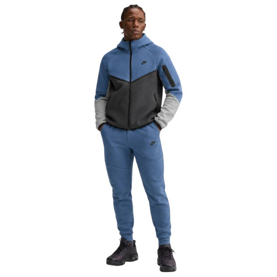 Survêtement Nike Tech Fleece Sportswear bleu acier gris foncé gris clair noir