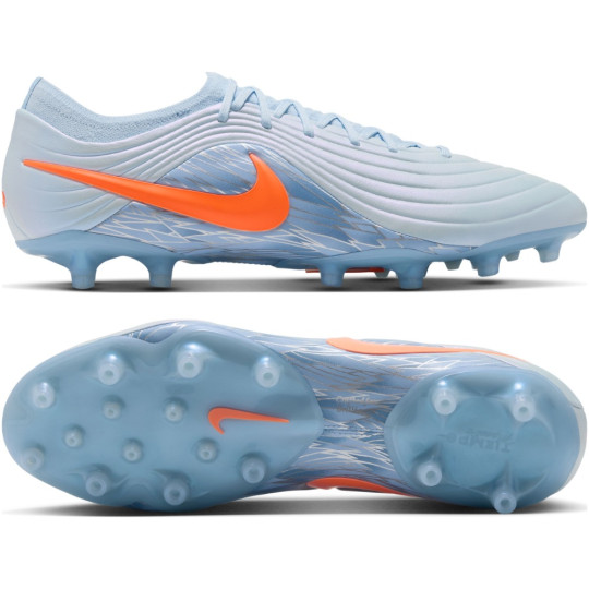 Nike Tiempo Maestro Elite Kunstgras Voetbalschoenen (AG) Lichtblauw Oranje Zilvergrijs