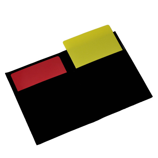 PIRI Sportec Rode/gele kaartenset in mapje