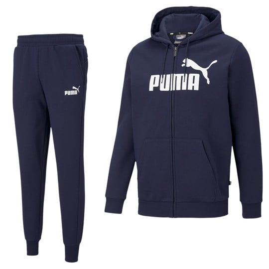 Survêtement zippé intégral Puma Essential Big Logo Bleu