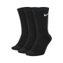 Nike Everyday Lightweight Chaussettes Sport 3 Pack Noir