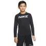 Nike Pro Sous-Maillot Manches Longues Enfants Noir Blanc