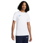 Nike Park VII Maillot de Foot Blanc Bleu