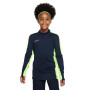 Nike Dri-FIT Academy 23 Haut d'Entraînement Enfants Bleu Foncé Jaune Blanc