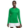 Nike Dri-Fit Park Sous-Maillot Manches Longues Femmes Vert Blanc