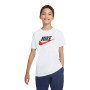Nike Sportswear Logo T-Shirt Enfants Blanc Noir Rouge