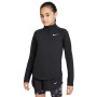 Nike Dri-Fit Haut d'Entraînement 1/4-Zip Filles Noir Blanc