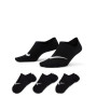 Nike Everyday Plus Lightweight Chaussettes Courtes 3-Pack Femmes Noir Blanc