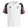 adidas Juventus Maillot d'Entraînement 2023-2024 Enfants Blanc Noir Rose