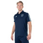 adidas Ajax Polo 2023-2024 Bleu Foncé Bleu Clair Blanc