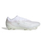 adidas X Crazyfast.1 Gazon Naturel Chaussures de Foot (FG) Blanc Métallique
