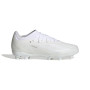adidas X Crazyfast.1 Gazon Naturel Chaussures de Foot (FG) Enfants Blanc Métallique