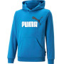 PUMA Essentials+ 2 Big Logo Sweat à Capuche Enfants Bleu Clair Noir Blanc
