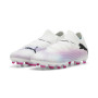 PUMA Future 7 Pro Gazon Naturel Gazon Artificiel Chaussures de Foot (MG) Enfants Blanc Rose Noir