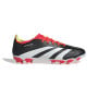 adidas Predator League Gazon Naturel Gazon Artificiel Chaussures de Foot (MG) Noir Blanc Rouge Vif