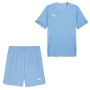 PUMA teamGOAL Matchday Tenue de Foot Enfants Bleu Clair Blanc