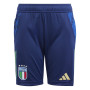 adidas Italie Short d'Entraînement 2024-2026 Enfants Bleu Foncé Bleu Doré